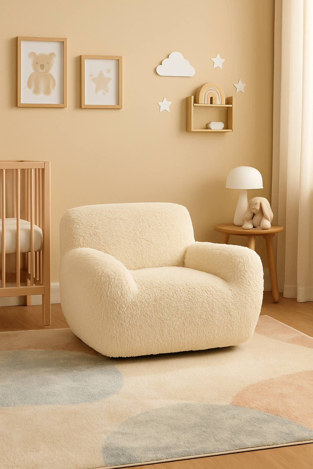 Summit Faux Mongolian Sherpa Chair