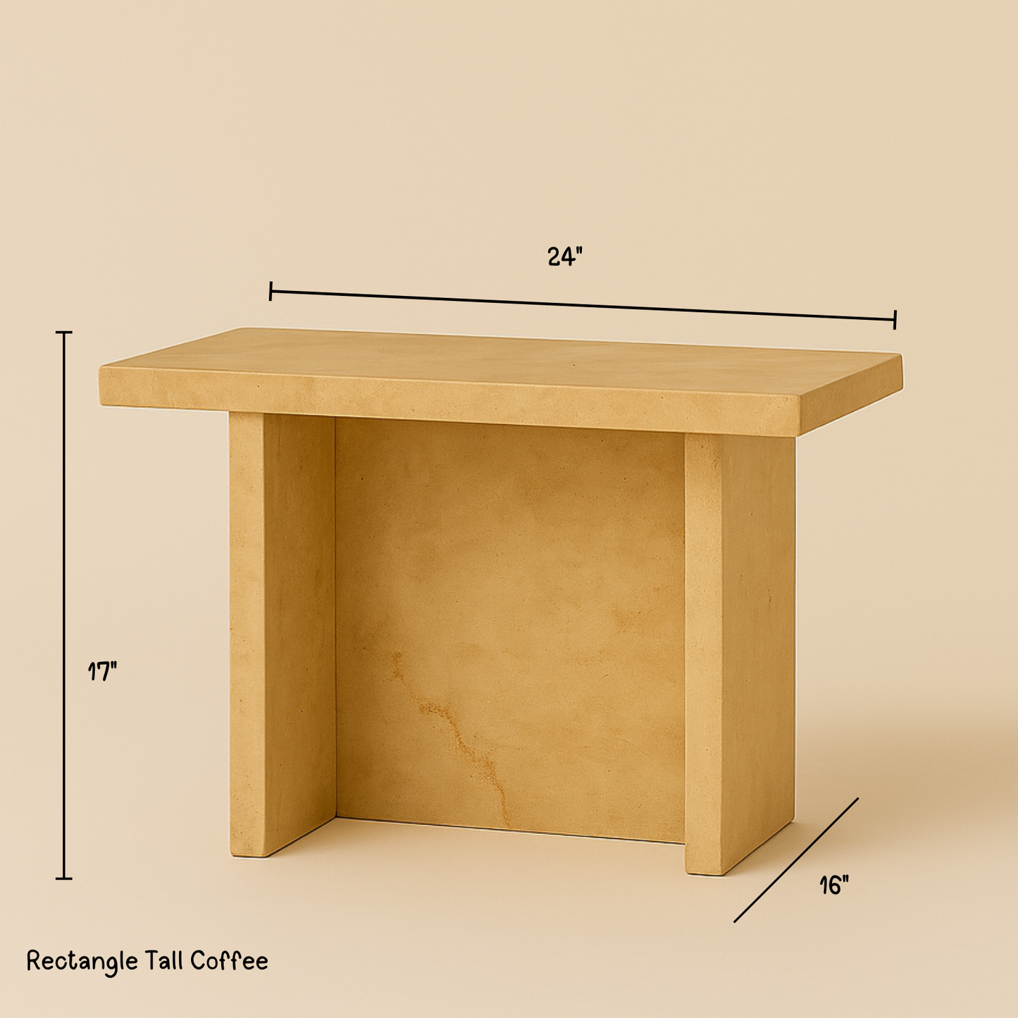 Terra Mesa Travertine Coffee Table