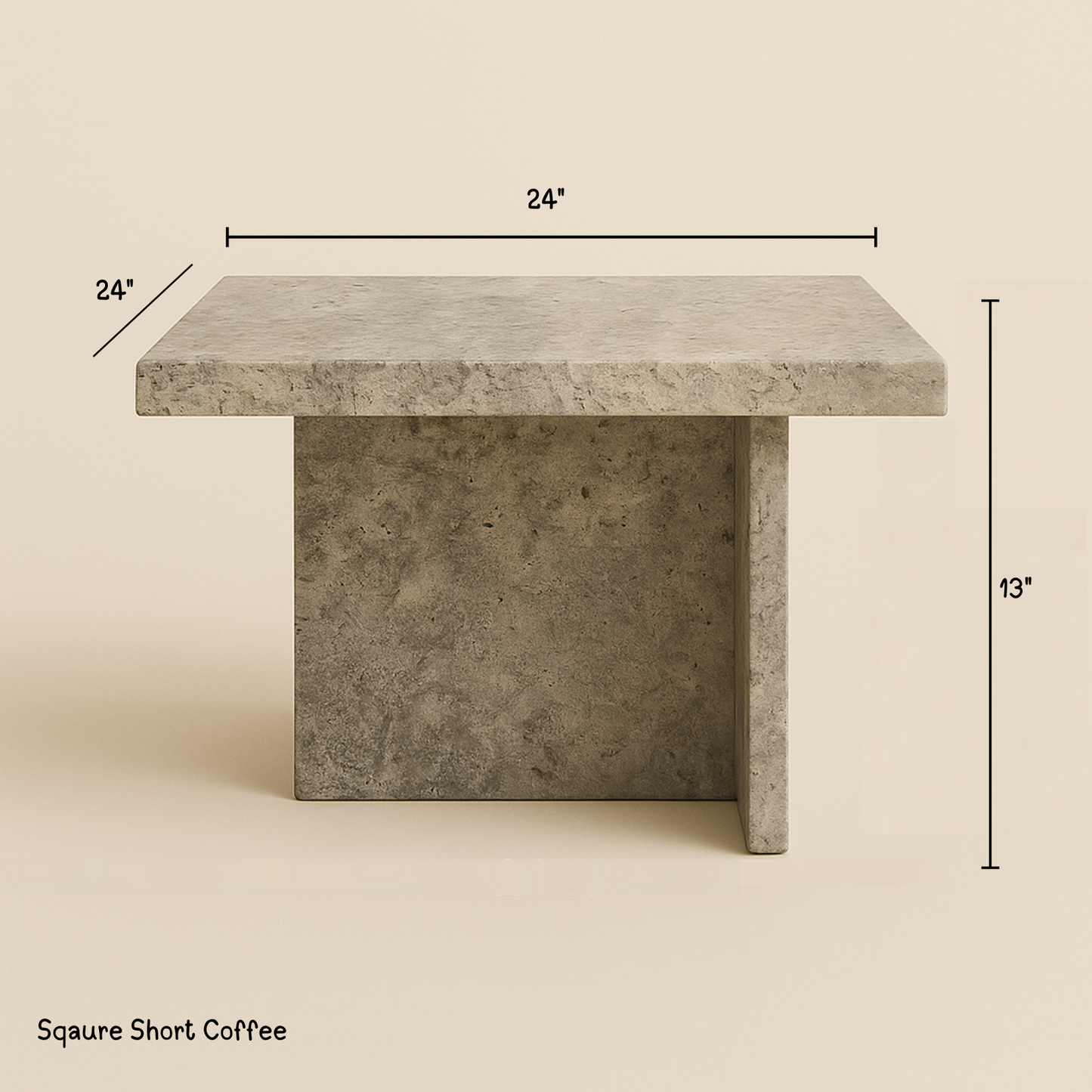 Vera Travertine Coffee Table
