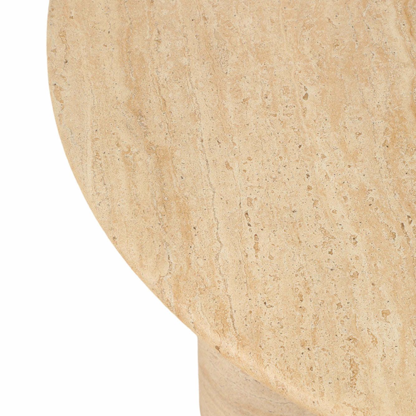 Ivory Concrete Round Coffee Table
