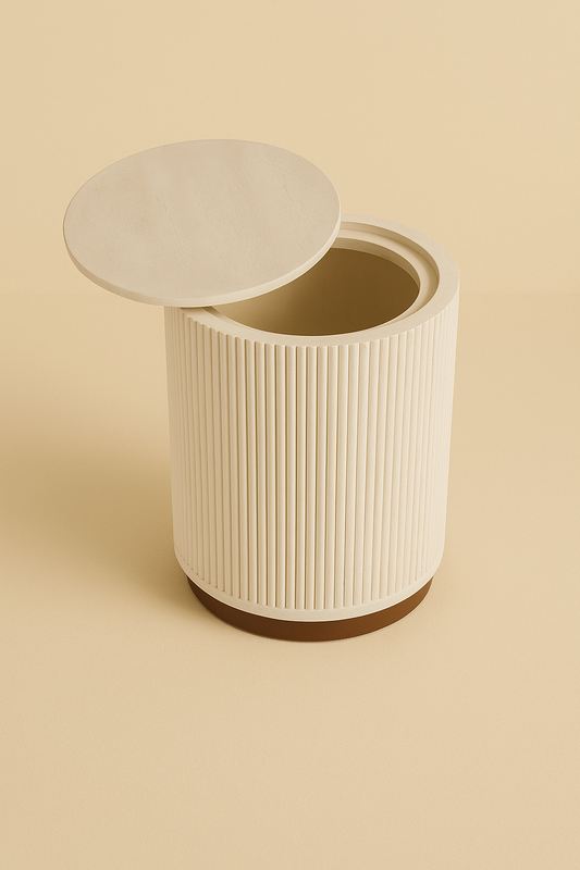 Cove side table with storage