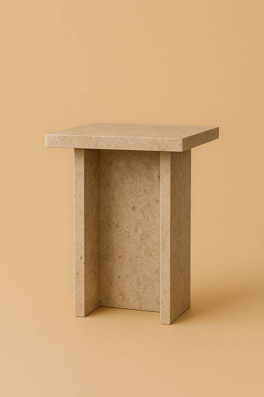 Milo Travertine Side Table