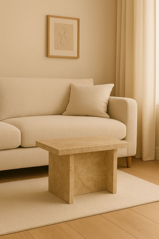 Terra Mesa Travertine Coffee Table