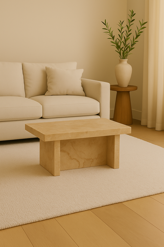 Terra Mesa Travertine Coffee Table